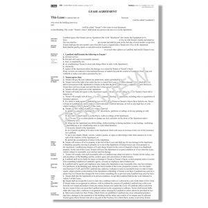 House Lease Agreement Ny Blumberg Lease New York Residential Lease Forms