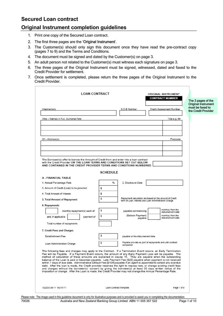 How To Write A Loan Agreement 38 Free Loan Agreement Templates Forms Word Pdf