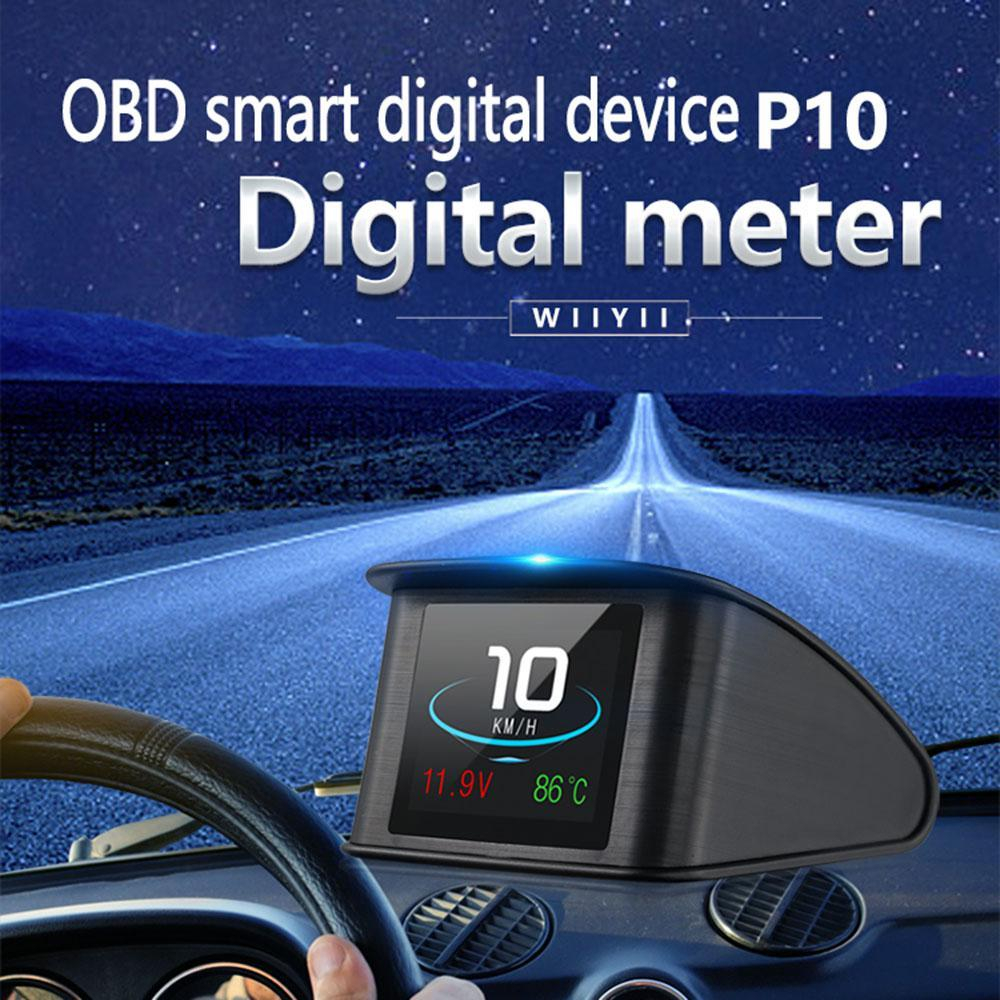 Hud Use Agreement Hiware P10 Car Hud Head Up Display Smart Digital Speedometer With Obd2euobd Port Lcd Display Obd 2 Scanner Diagnostic Tool Speed Alarm