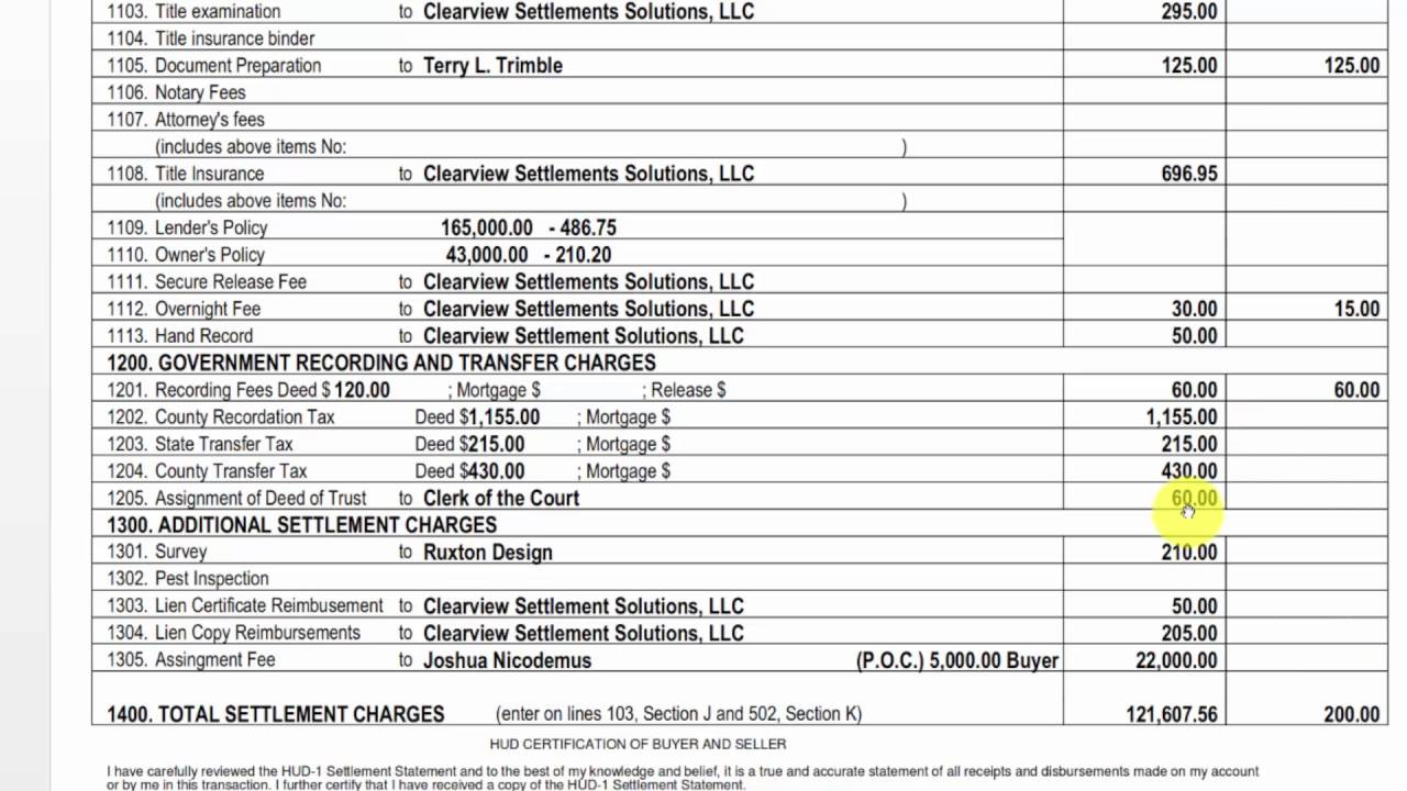 Hud Use Agreement How To Use Quickbooks Online To Record A Hud 1 Final Settlement Statement