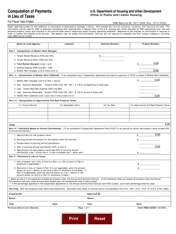 Hud Use Agreement Hud 52267 Form Fill Online Printable Fillable Blank Pdffiller 0915