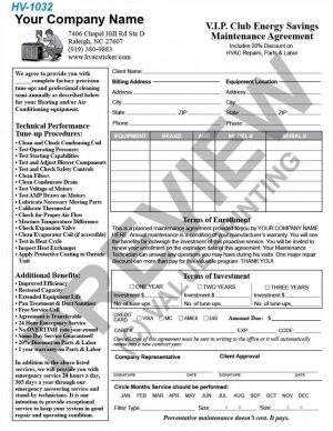 Hvac Service Agreement 011 Hvac Service Agreement Forms Installation Contract Cover Letter