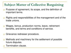 Importance Of Collective Bargaining Agreement An Introduction To The Process Of Collective Bargaining Ppt Download