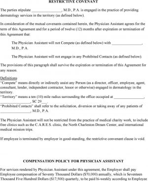 Independent Contractor Agreement Massage Therapist Physician Assistant Employment Agreement Terms Of Agreement Pdf