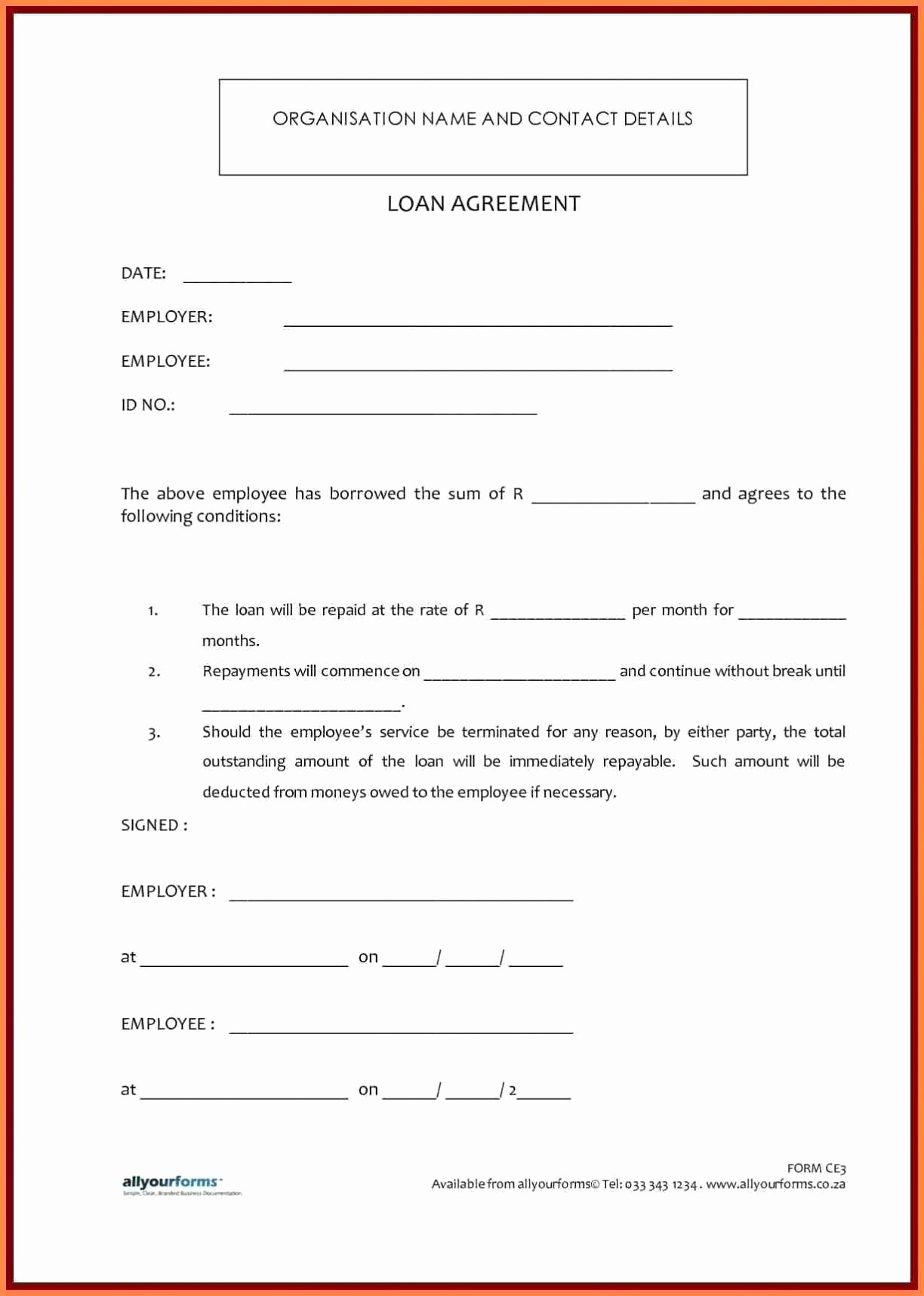 Intercompany Loan Agreement 012 Business Loan Agreement Template Free Car Financing And Auto