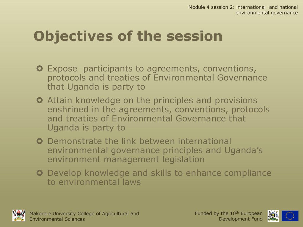 International Agreement On Environmental Management Linking International And National Environmental Governance