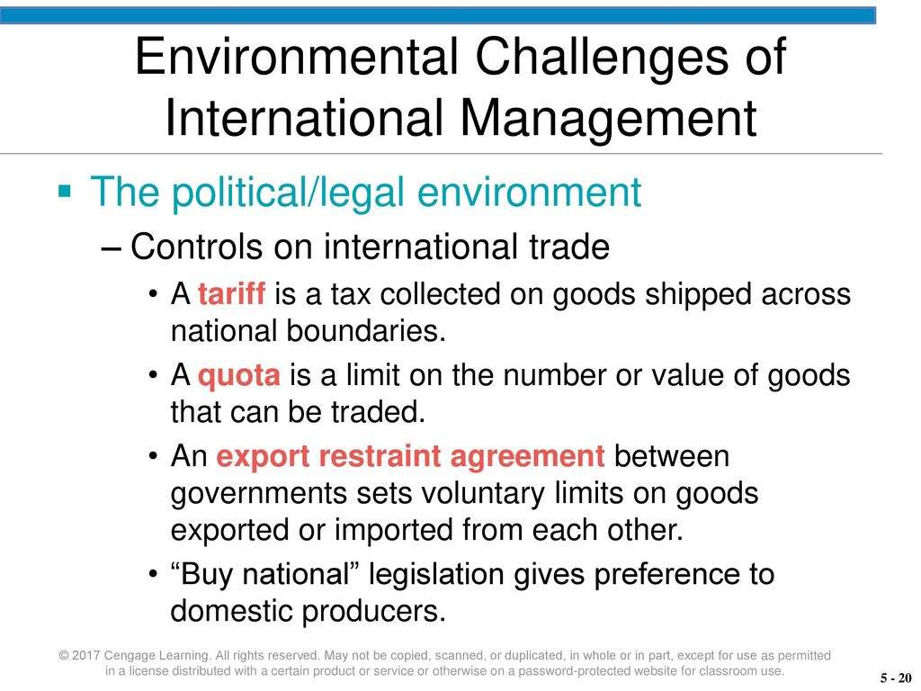 International Agreement On Environmental Management Management Chapter Five Navigating The Global Environment Ppt