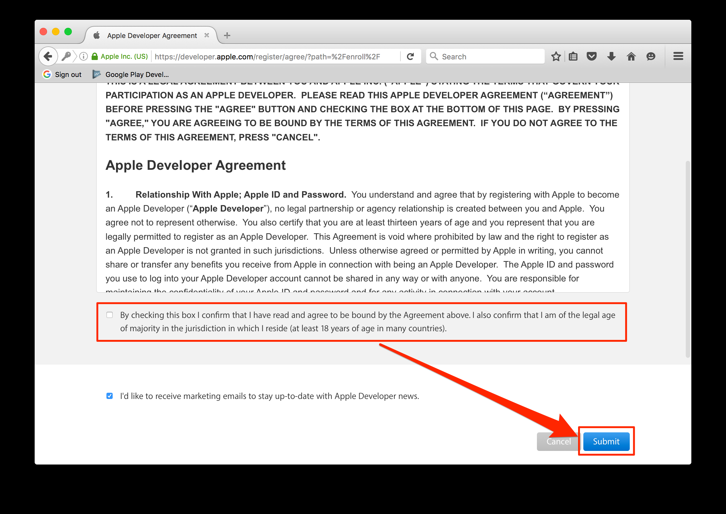 Ios Developer License Agreement Create Your Apple Account Spotme Knowledge Base
