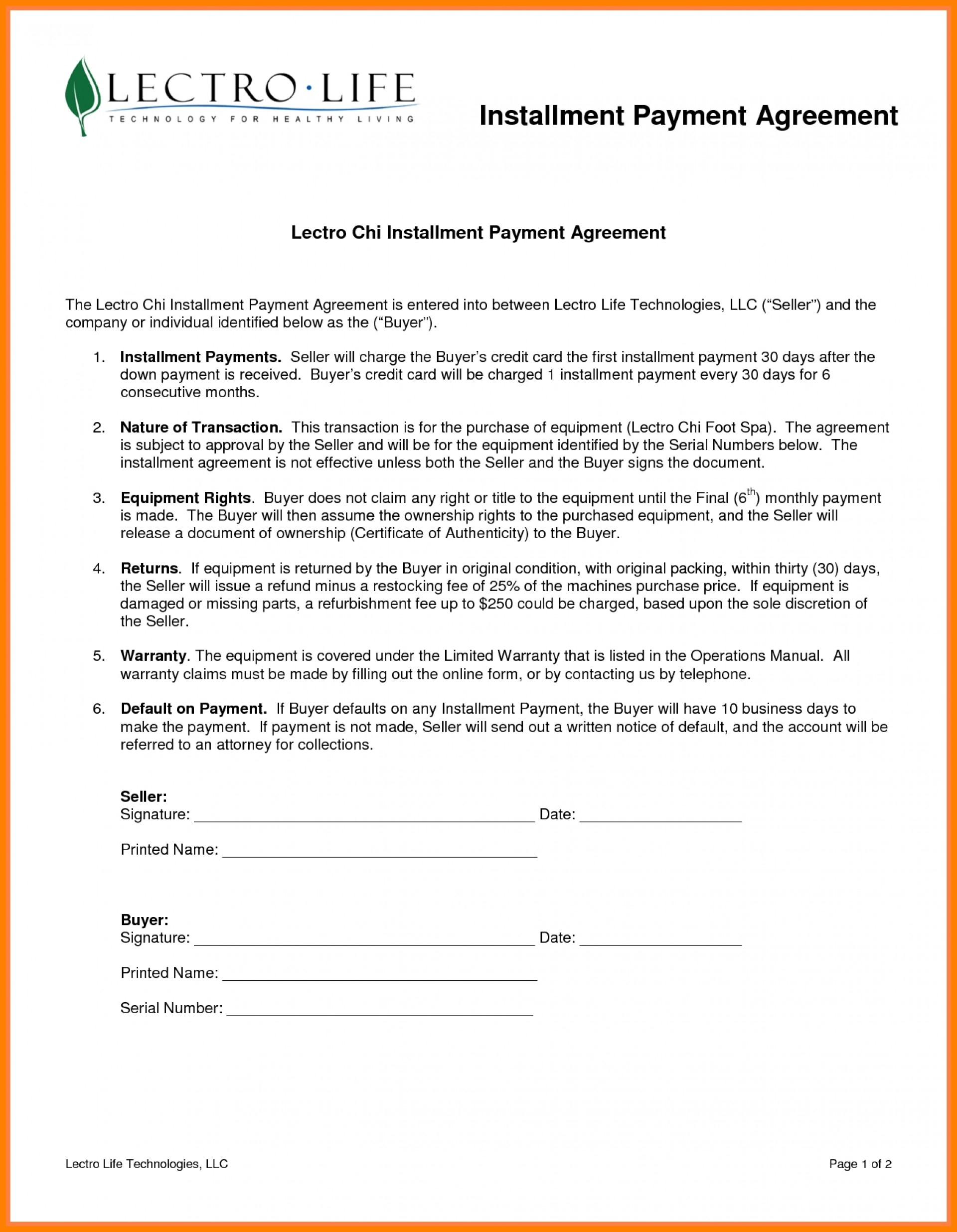 Irs Instalment Agreement Form 002 Payment Schedule Template Plan Templates Unbelievable Agreement