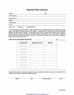 Irs Instalment Agreement Form Staggering Installment Payment Plan Agreement Template Templates