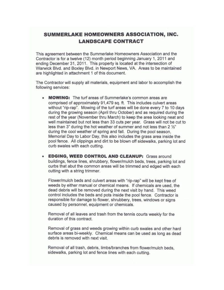 Landscaping Service Agreement 7 Landscaping Services Contract Templates Word Pdf Apple Pages