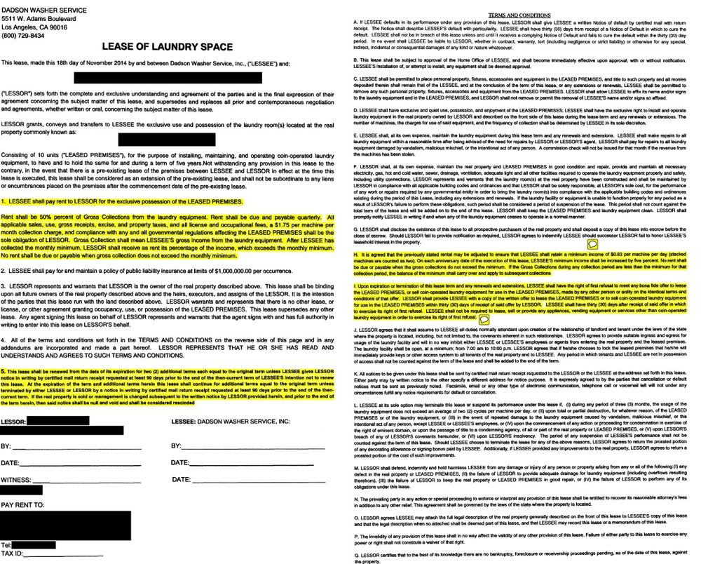 Lawyer Lease Agreement Lease Agreement Example Highlighted So You Know To Ask A Lawyer