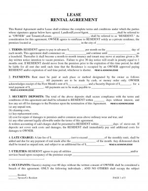 Lease Agreement Form Illinois Impressive Residential Lease Agreement Template Ideas South Africa