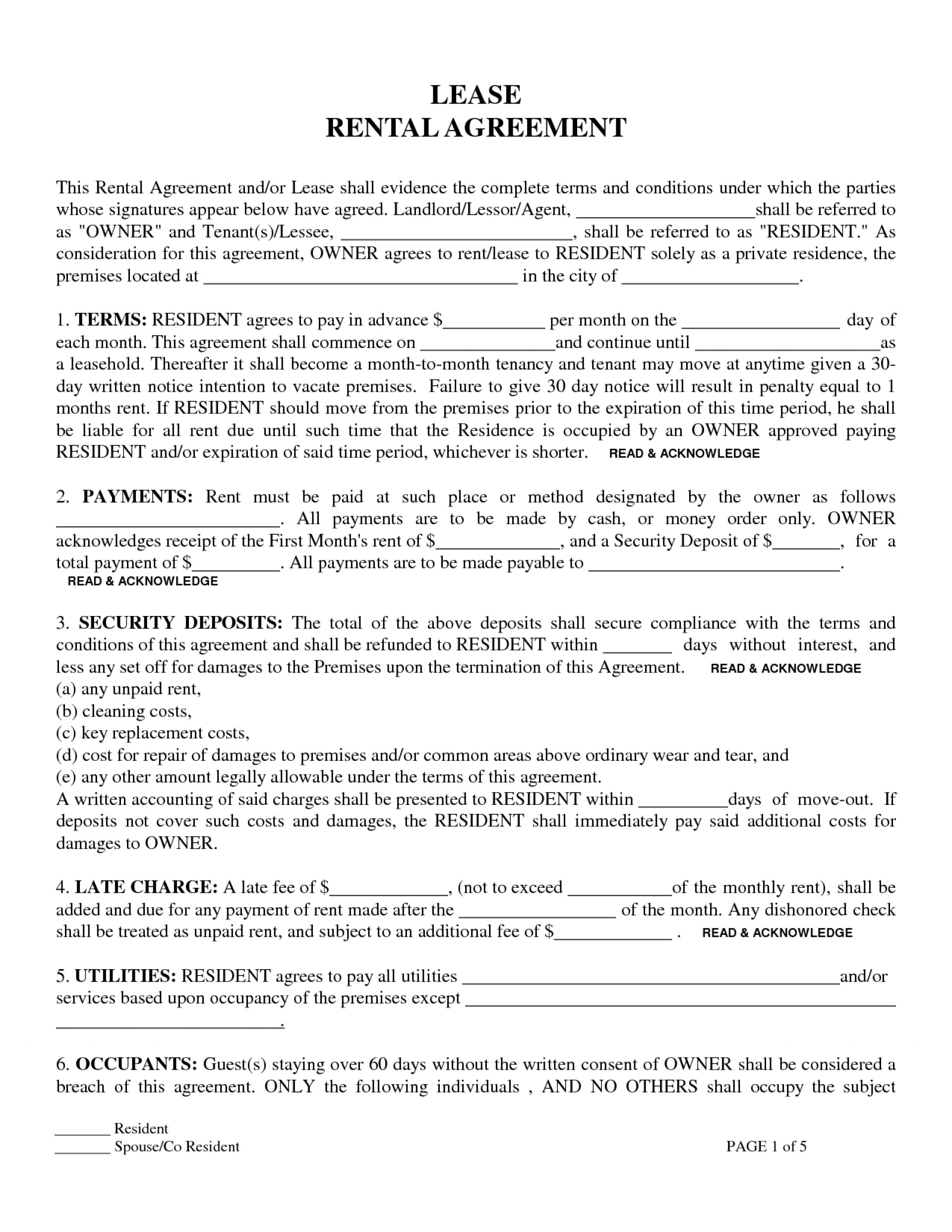Lease Agreement Form Illinois Impressive Residential Lease Agreement Template Ideas South Africa