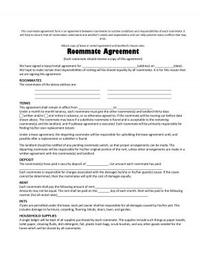 Legal Forms Lease Agreement 40 Free Roommate Agreement Templates Forms Word Pdf