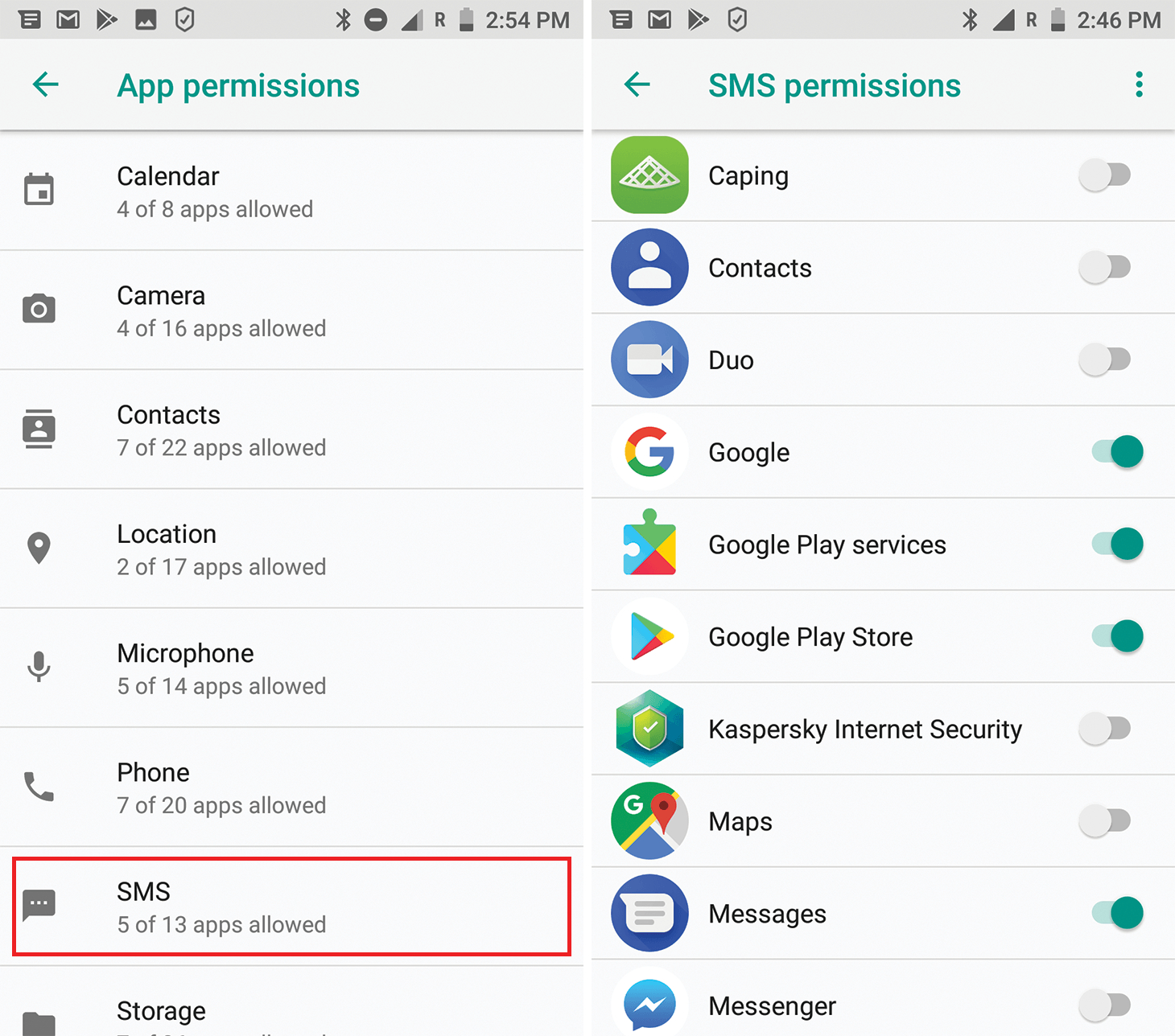 Lg Apps Rights Agreement How To Set Up App Permissions In Android 8 Oreo Kaspersky
