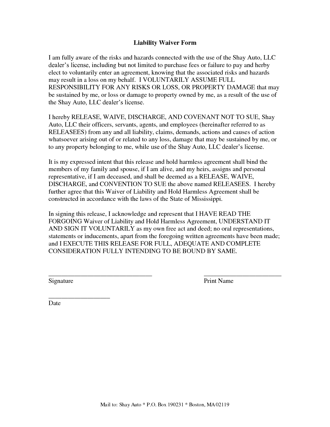 Liability Release Agreement 010 Template Ideas Waiver Of Liability Release Form 12312 Astounding