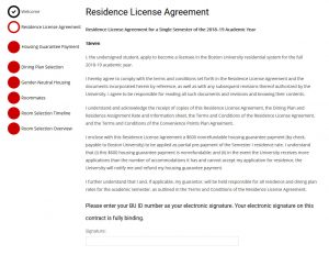 Licensing Agreement Term Sheet Continuing Student Housingapplication Walkthrough Housing Boston