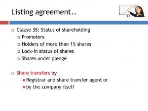 Listing Agreement Clause 35 Sebi And Corporate Laws Ppt Download