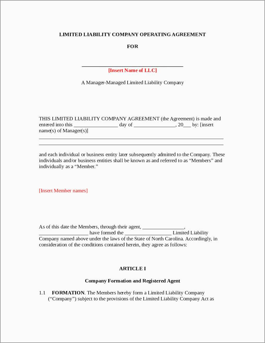 Llc Operating Agreement Form Free Operating Agreement Template Great 30 Professional Llc