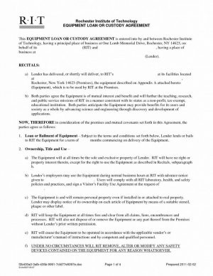 Loan Agreement Letter Template 1 Page Contract Template 650841 Loan Agreement Letter Format
