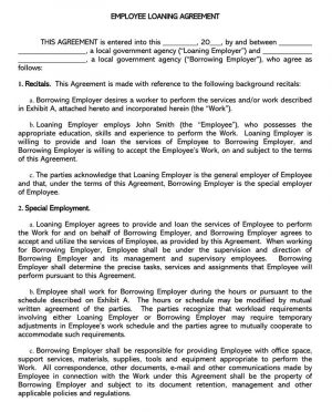 Loan Of Equipment Agreement Free Personal Loan Agreement Templates Samples Word Pdf