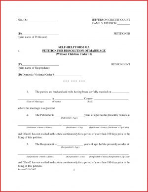 Marriage Termination Agreement Lovely Separation Papers Types Of Letter