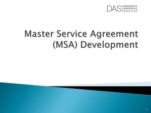 Master Services Agreement Ppt Master Service Agreement Msa Development Powerpoint
