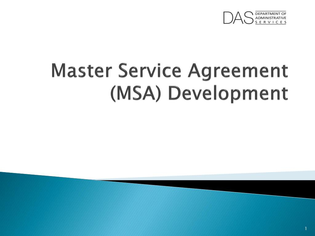 Master Services Agreement Ppt Master Service Agreement Msa Development Powerpoint
