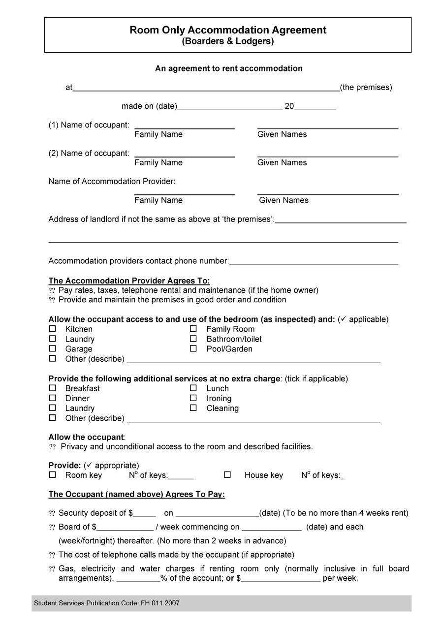 Mess Contract Agreement 40 Free Roommate Agreement Templates Forms Word Pdf