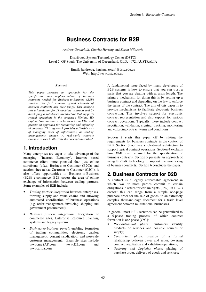 Mess Contract Agreement Pdf Business Contracts For B2b