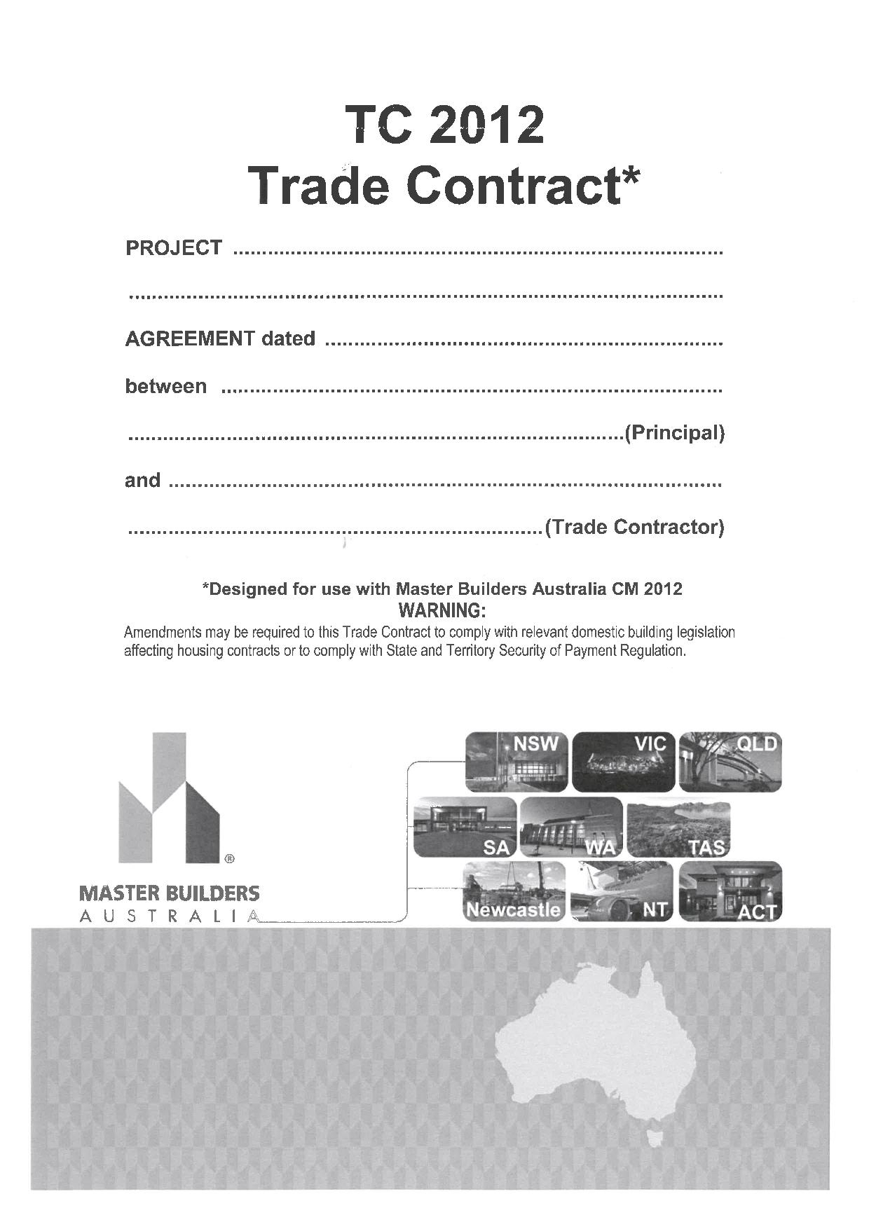Minimum Purchase Agreement Tc 2012 Trade Contract Minimum Purchase 2