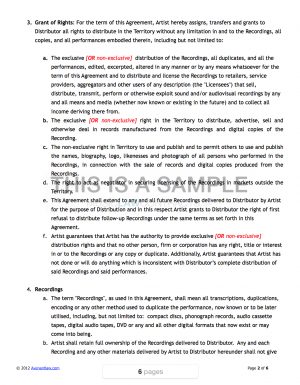 Music Rights Agreement Music Artist Contract Template 11 Music Publishing Contract
