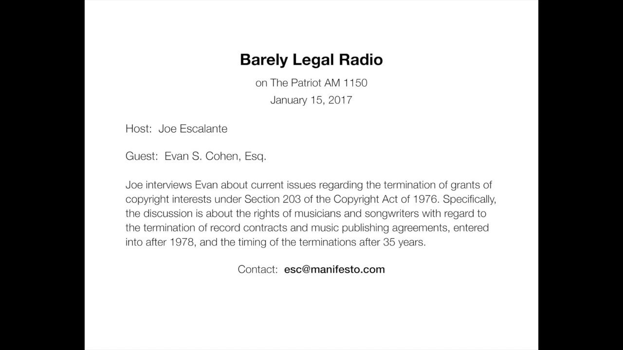 Music Rights Agreement Reclaim The Rights To Your Music Us Copyright Terminations