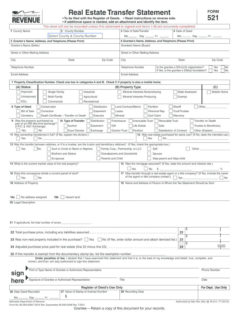 Nebraska Real Estate Purchase Agreement 2013 2019 Ne Form 521 Fill Online Printable Fillable Blank
