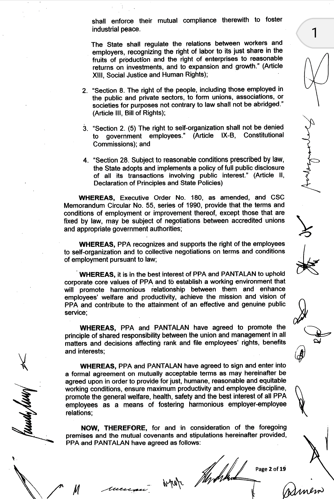 Negotiation And Agreement 6th Collective Negotiation Agreement Pantalan
