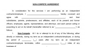 No Compete Agreement Non Compete Agreement Colorado River Legal Services