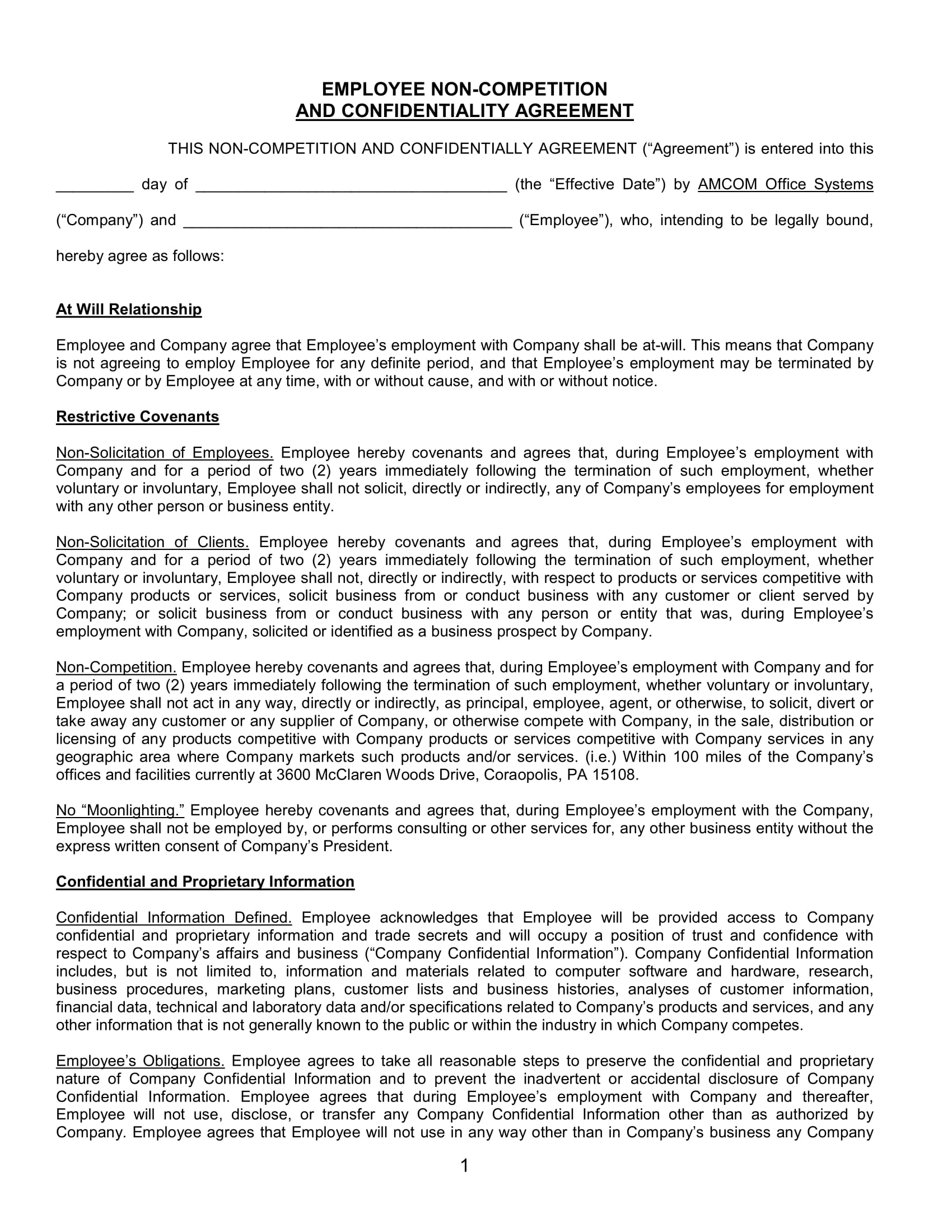 Non Compete Agreement Meaning 21 Non Compete Agreement Examples Pdf Word Examples