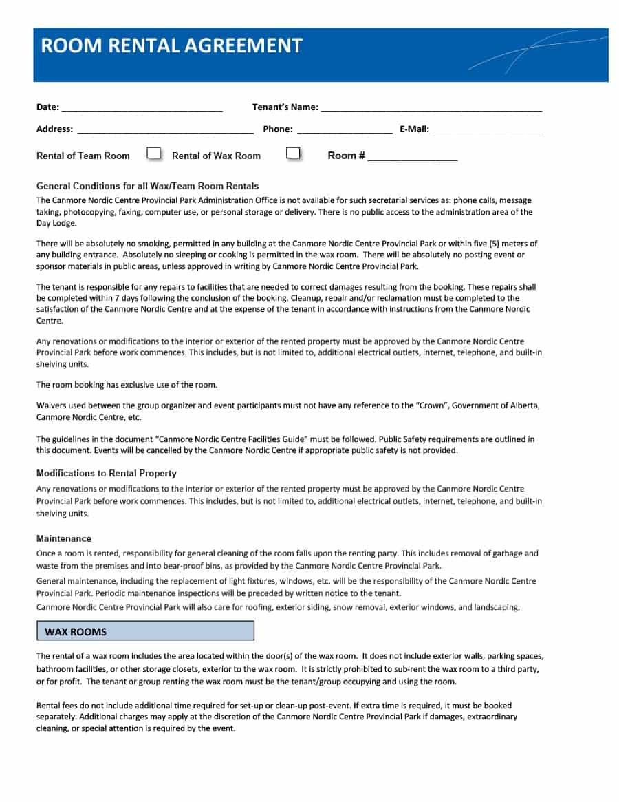 Office Rental Agreement 39 Simple Room Rental Agreement Templates Template Archive
