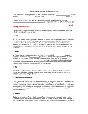 Office Tenancy Agreement Template 2019 Lease Agreement Fillable Printable Pdf Forms Handypdf