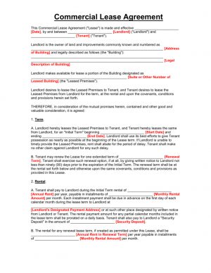 Office Tenancy Agreement Template Microsoft Word Free Rental Lease Agreement Forms And Templates