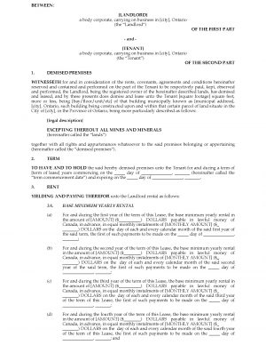 Office Tenancy Agreement Template Ontario Commercial Triple Net Lease Agreement