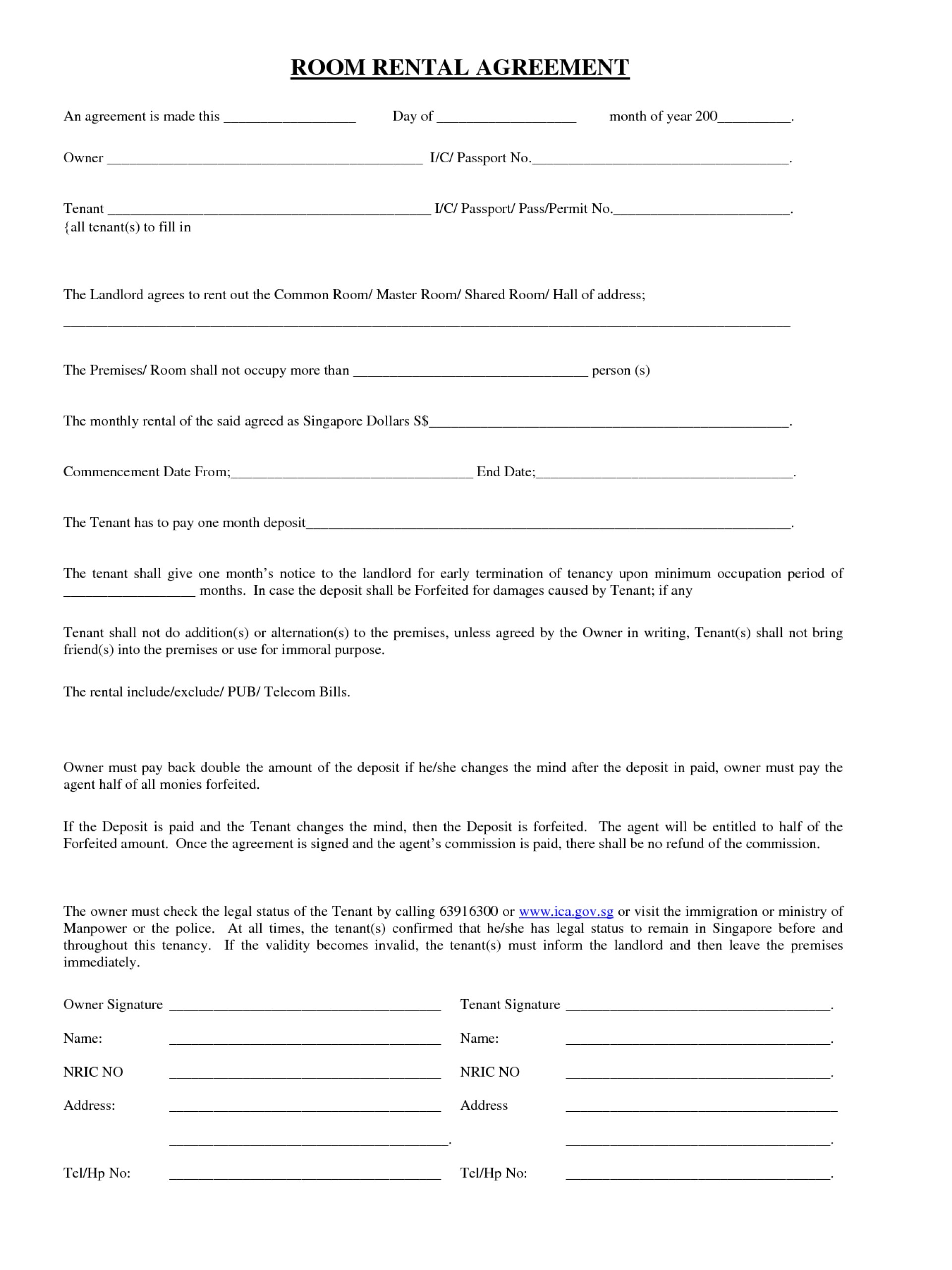 Oklahoma Lease Agreement 006 House Rental Contract Template Homee Agreement Forms Washington