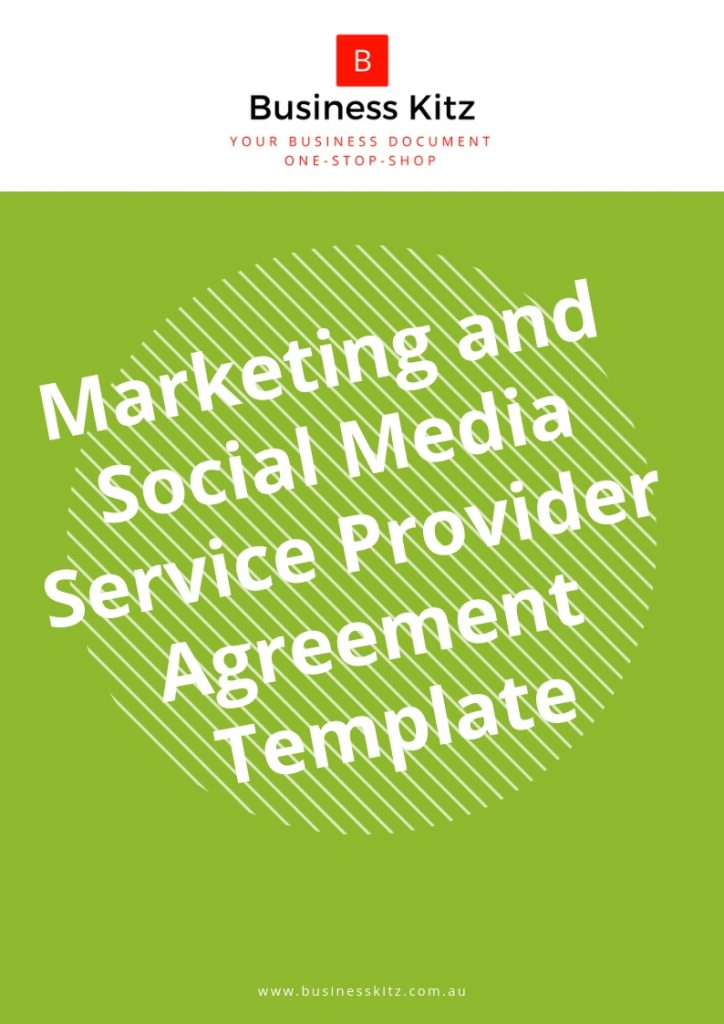 Online Marketing Agreement Marketing And Social Media Service Provider Agreement Template