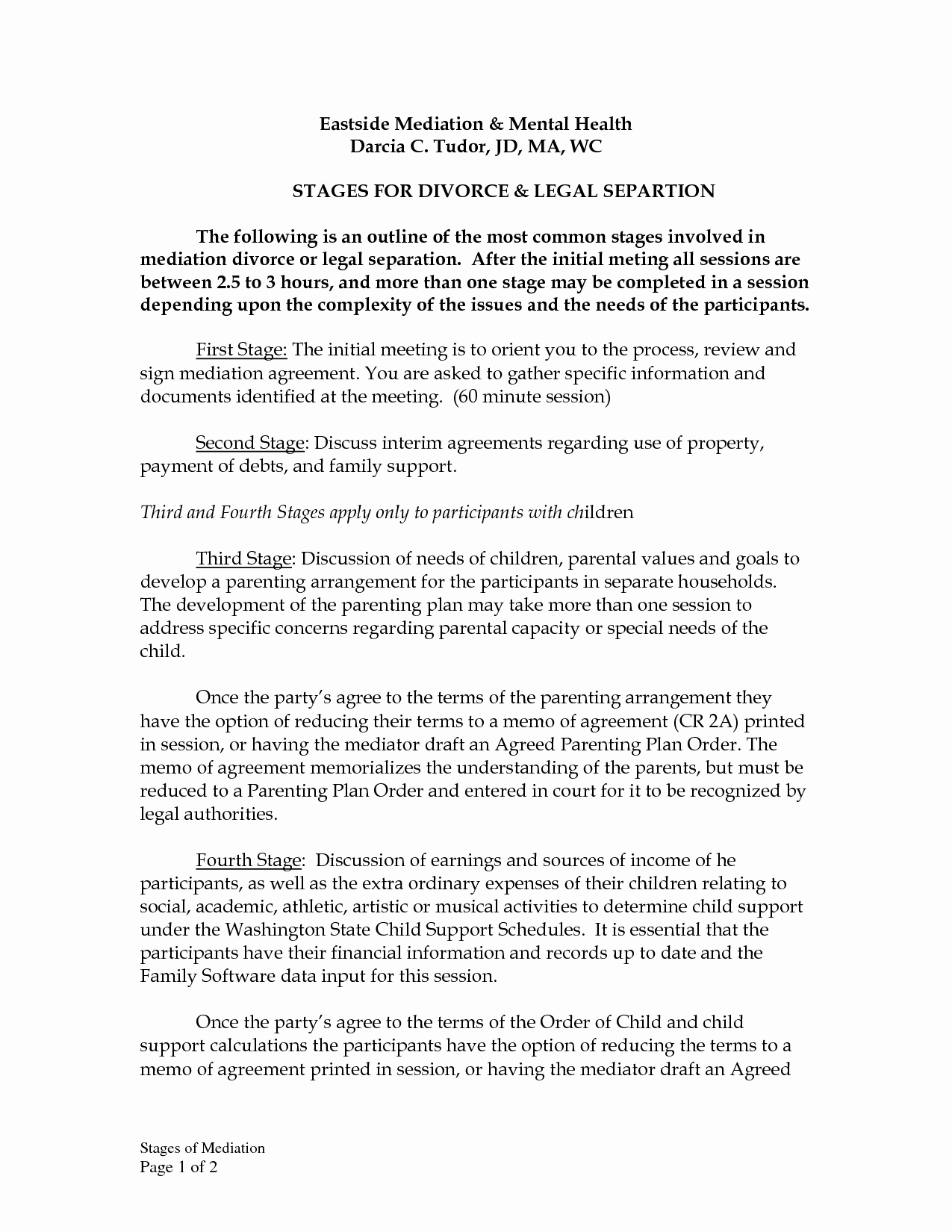 Ontario Legal Separation Agreement Template 012 Parenting Agreement Template Ontario Luxury It Support Contract