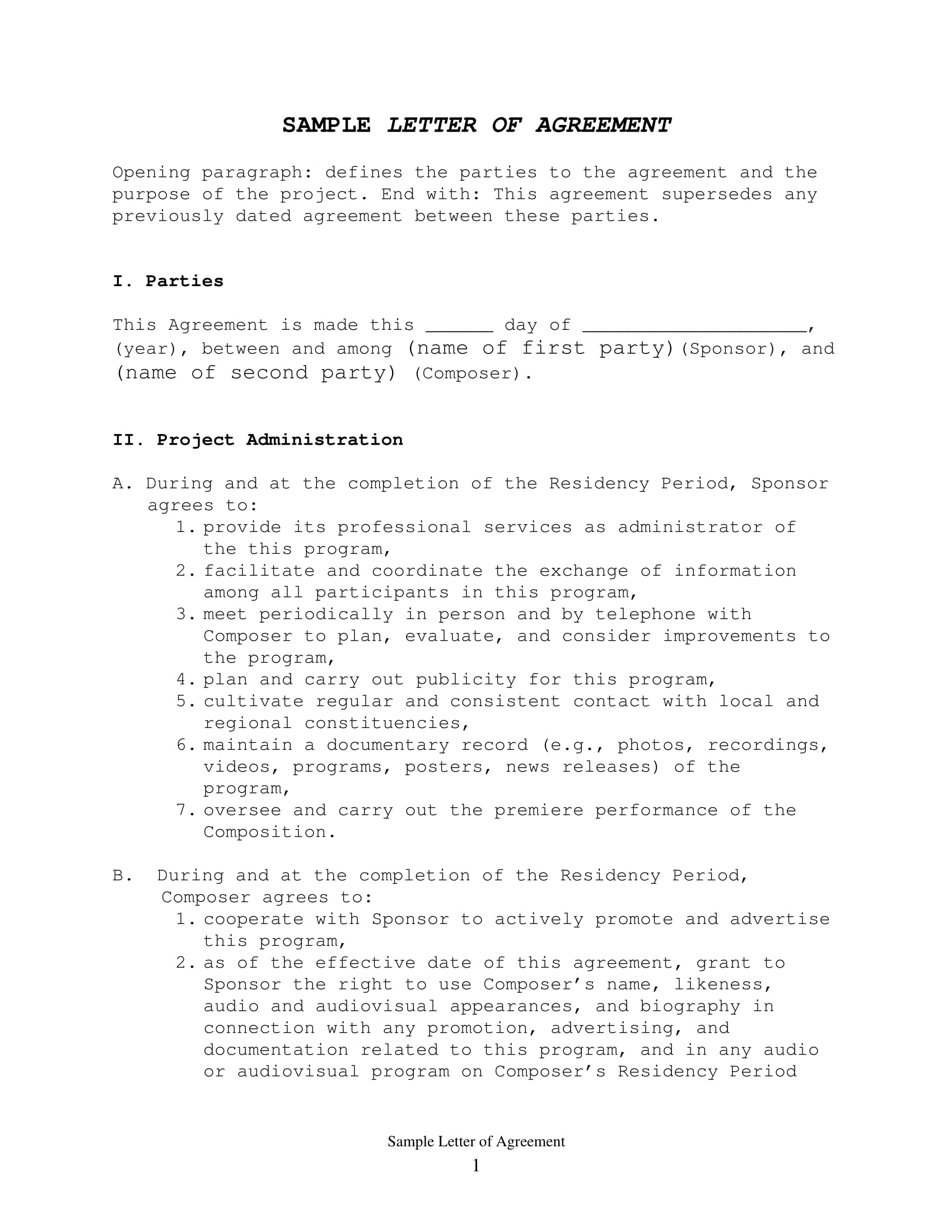 Partnership Agreement Pdf Download 9 Business Agreement Letter Examples Pdf Doc Examples