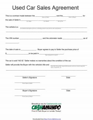 Payment Agreement Contract For Car 42 Printable Vehicle Purchase Agreement Templates Template Lab