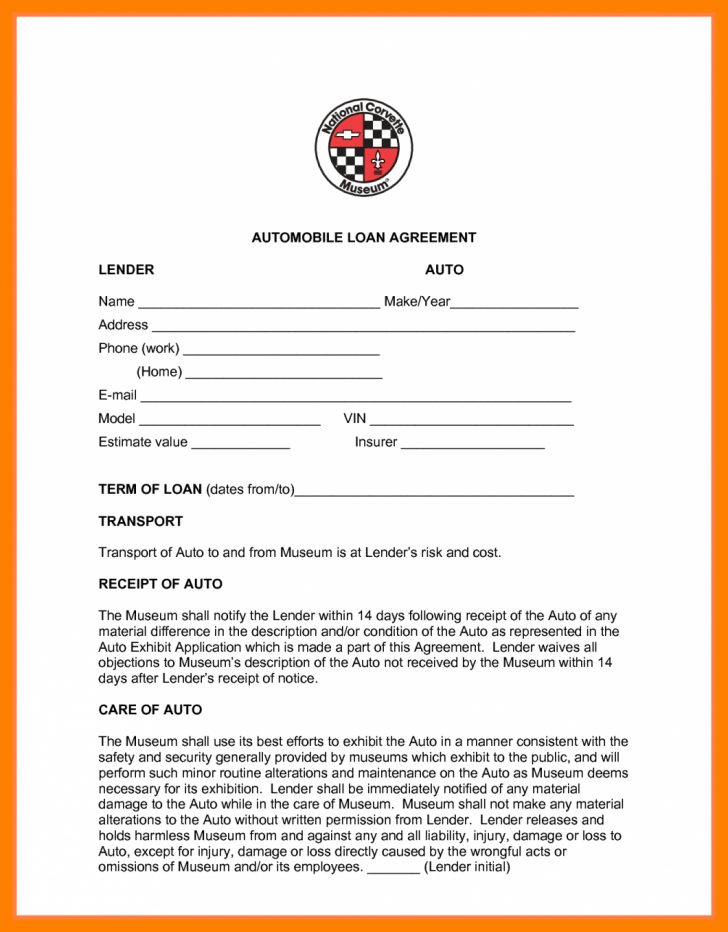 Payment Agreement Contract For Car 6 Take Over Car Payment Contract