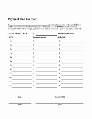 Payment Agreement Contract For Car Car Payment Agreement Form Awesome 5 Best Of Payment Plan Agreement