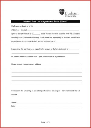 Personal Loan Agreement Letter Sample Loan Agreement Letter Best Sample Personal Loan Nurul Amal